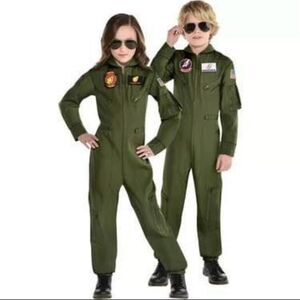 Maverick Flight Suit Halloween Costume Top Gun Youth Small